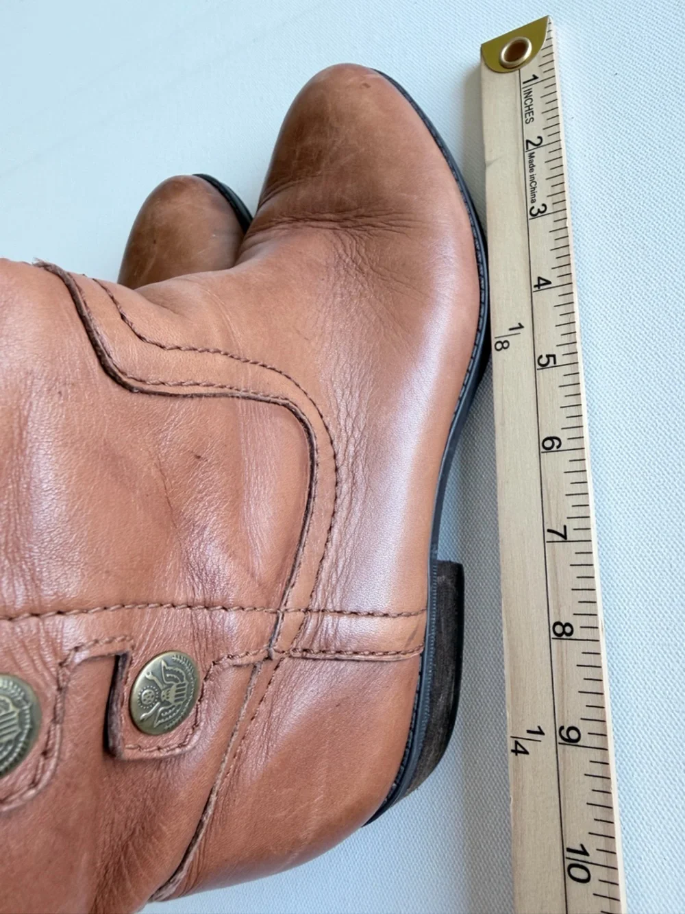 Sam Edelman Brown Leather Riding Boots 7M Knee High Ren Faire Cosplay